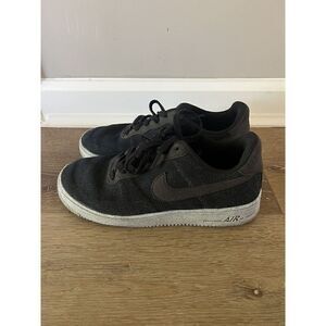 Nike Air Force 1 Crater Flyknit Chambray Blue Black DH3375-001 sz 7Y = 8.5 Women